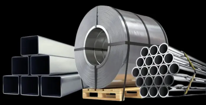 Industrial metal raw materials — stainless steel, copper, aluminium and brass stock at MetaleMart India warehouse